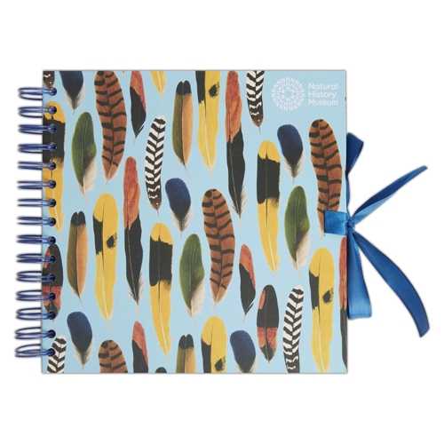 Natural History Museum Feathers Scrapbook - 8 x 8 Inches