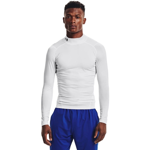 Under Armour Heat Gear Armour Comp Mock LS - White