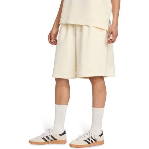 adidas Essentials Linear Shorts - Oversized - White - XXL
