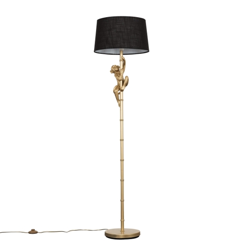 Monkey Floor Lamp - Black