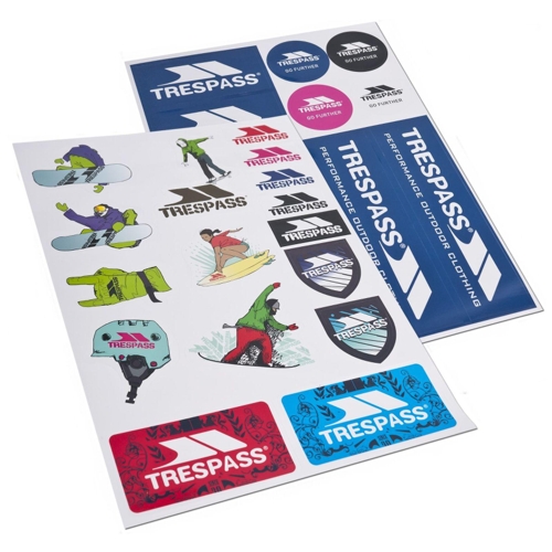 Trespass Die Cut Sticker Kit - One Size - Multi