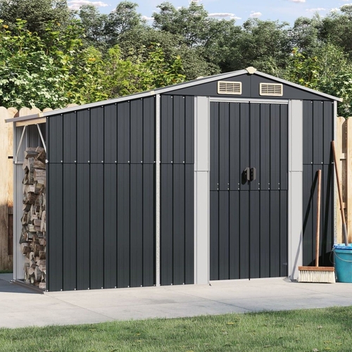 vidaXL Garden Shed - Grey - 364518
