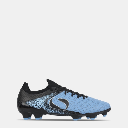 Sondico Blaze Firm Ground Football Boots - Black/Blue - Size 8