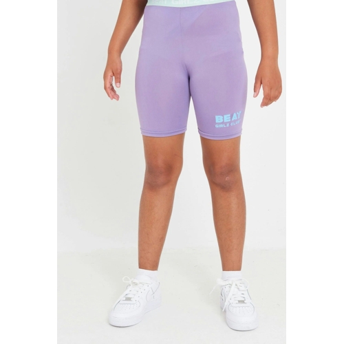 Beat Girlz Club 'Back Flip' Cycle Shorts - Lilac - 13-14 Years