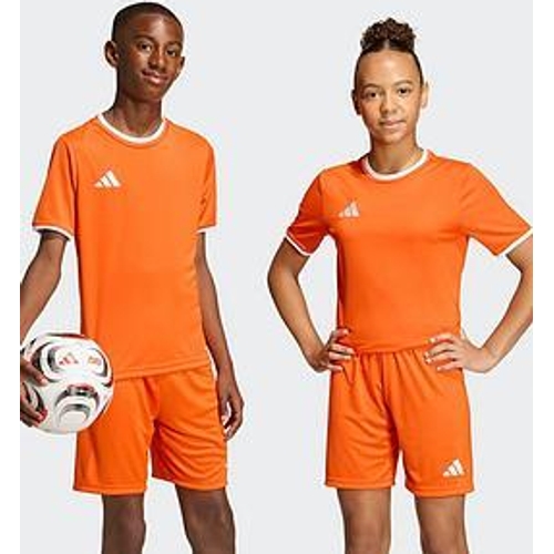adidas Junior Entrada 26 Football Training T-Shirt - Orange, Size 7-8