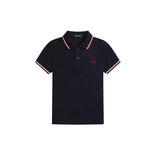 Fred Perry Twin Tipped Polo Shirt - Blue - Cotton - 9-10
