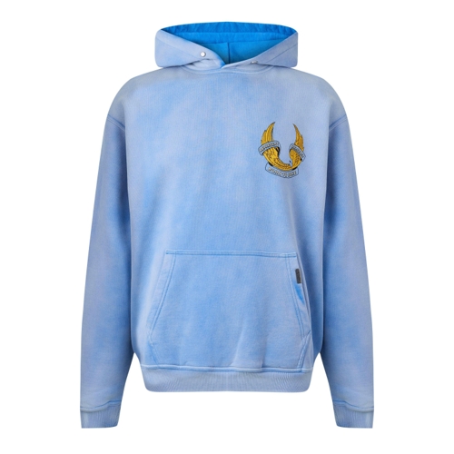 Represent X Belstaff Overhead Hoodie - Washed Blue