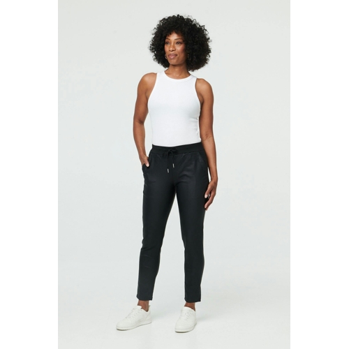 Izabel London Tie Waist Slim Trousers - Black - 18