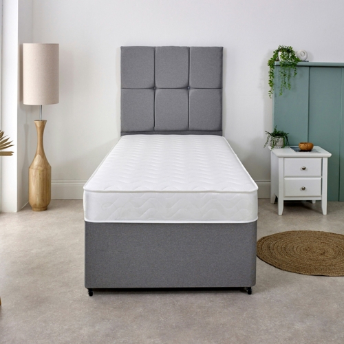 Hybrid Memory Foam & Coil Spring Mattress - White