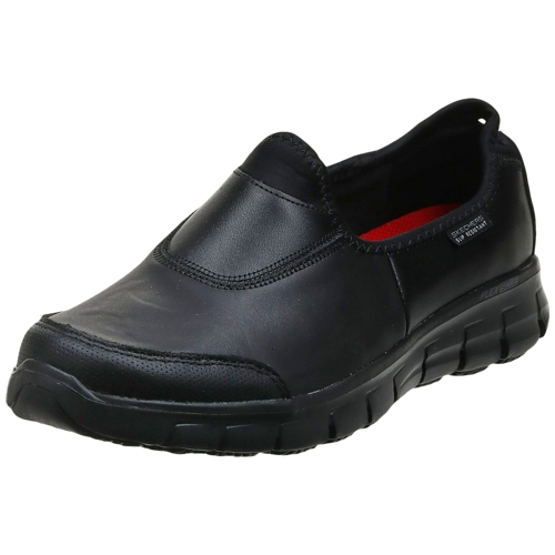 Skechers Work Suretrack Ladies Shoes - Black - Size UK 5