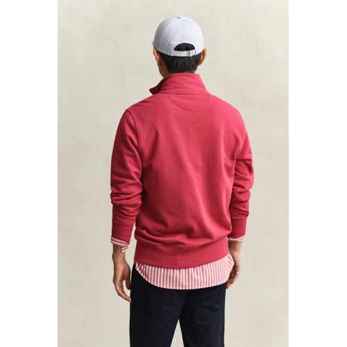 Gant Shield Half-Zip Sweatshirt - Regular - Red - L