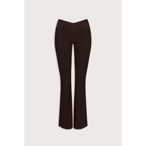 Tala Dayflex Wrap Flared Yoga Pant - Brown - UK 12