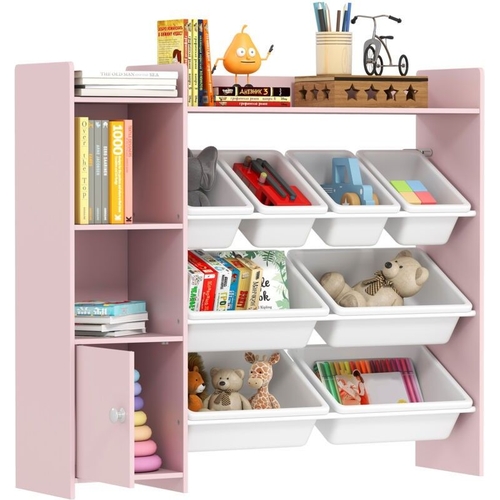 Toy Storage Unit - Pink - HOME DISCOUNT