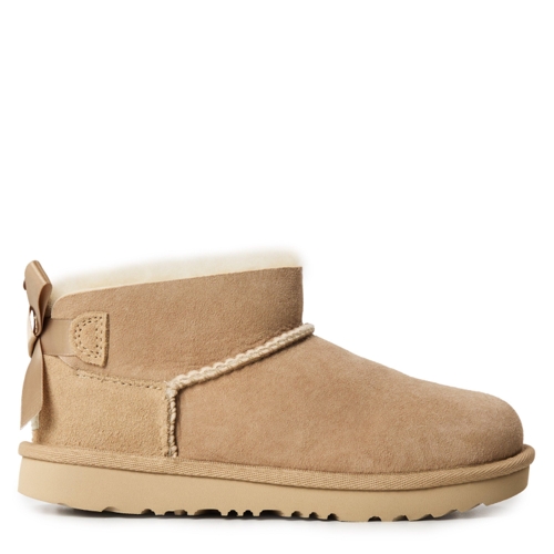 Ugg Bailey Bow Boots - Beige - Size 3