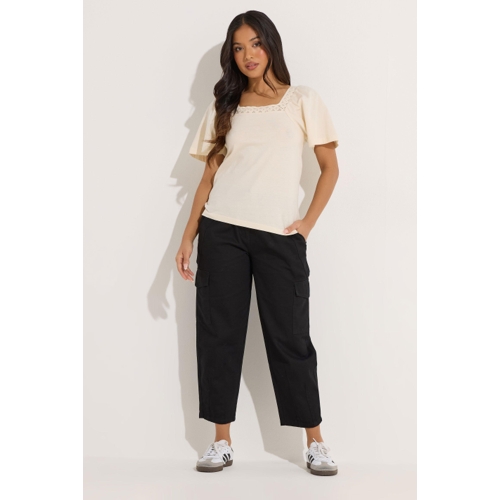 PixieGirl Cargo Barrel Trousers - Black - 18