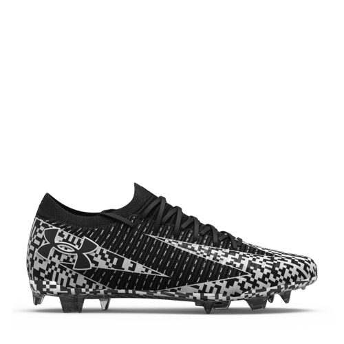 Under Armour Shadow Elite 3 Firm Ground Football Boots - Black/White - 6.5