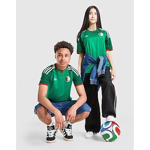 Adidas Originals Algeria 2026 Away Shirt Junior - V-Neck - Green - Striped - 7-8