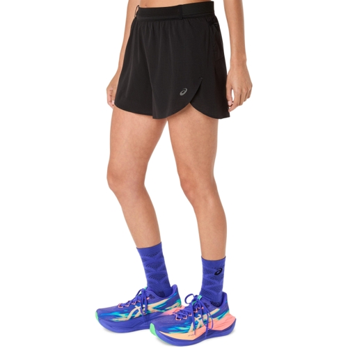 Asics Metarun Split Shorts - Black - M