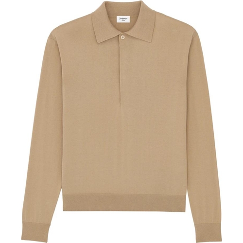 Saint Laurent Polo - Polo - Slim - Beige - M