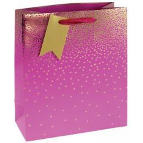 Eurowrap Ombre Gift Bag - Medium - Pink - Pack of 6