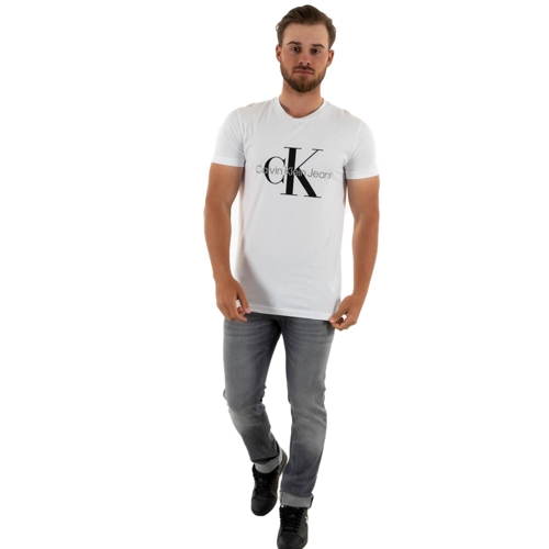 Calvin Klein Jeans Monogram T Shirt - White