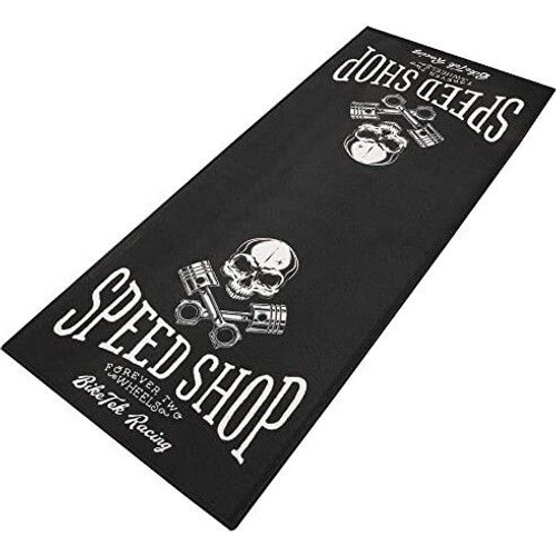 BikeTek Series 7 Speed Shop Motorcycle Workshop Garage Mat - Multicolor