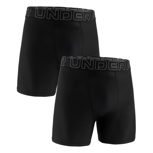Under Armour Boxerjock BallBag 6" 2-Pack Underwear - Black