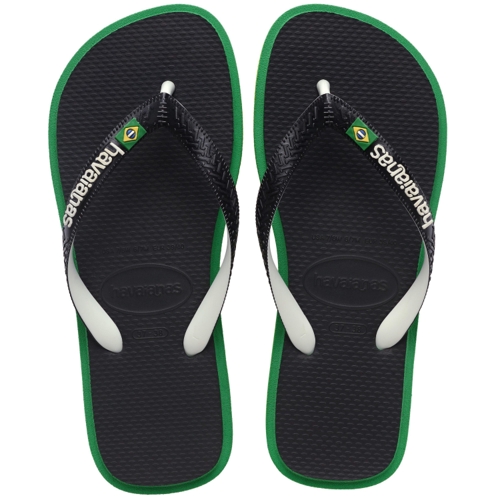 Havaianas Brazil Twist Flip Flops - Black - 11