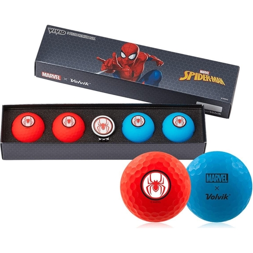 Volvik Vivid Marvel Collection Golf Balls - Spider-Man