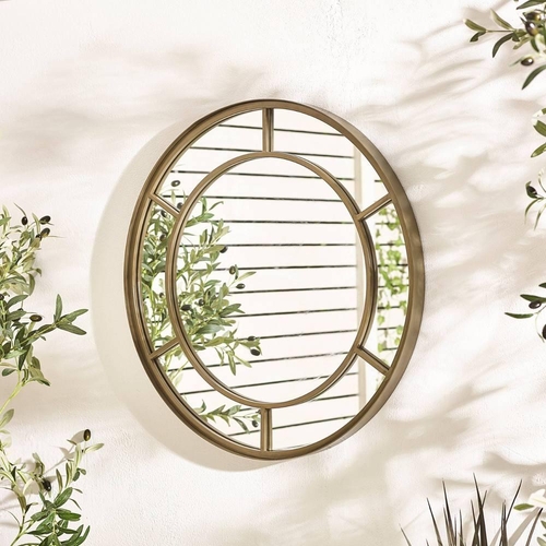 FurnitureboxUK Alnwick Garden Mirror - Bronze - 70cm