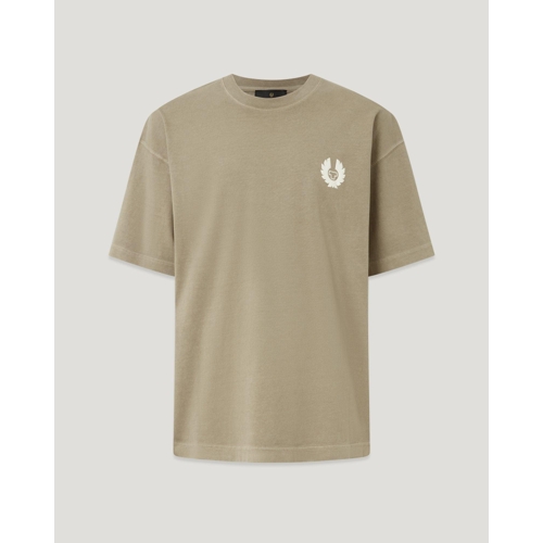 Belstaff Competition T-shirt - Oversized - Crew - Dark Sand - XS