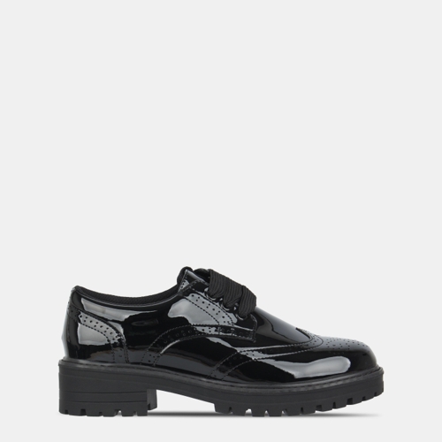Miso Chunk Brogue Low Shoes - Black - 6