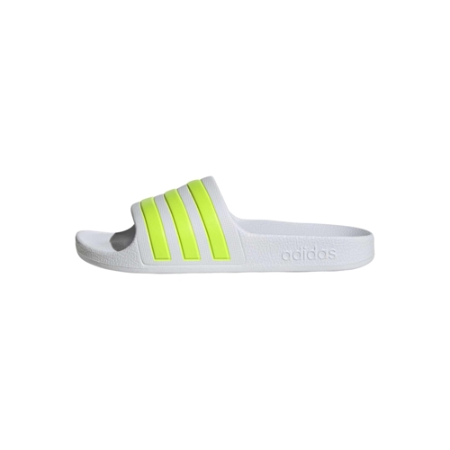 adidas Adilette Aqua Slides - White/Green - 4 UK
