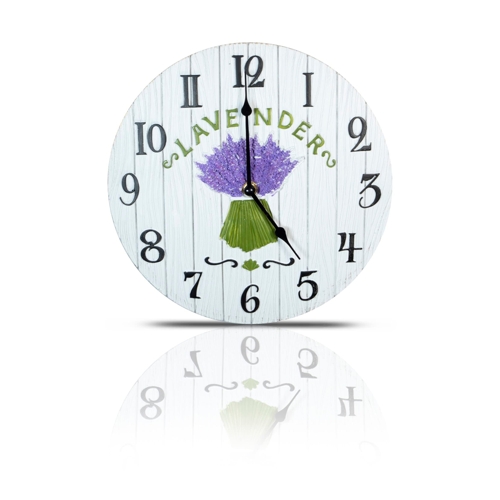 STHELENS Wall Clock - Floral - White