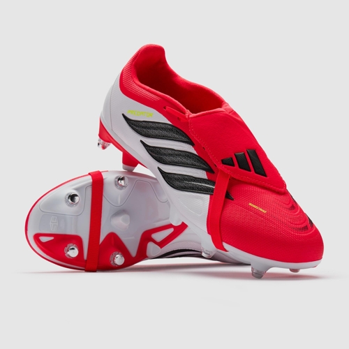 adidas Predator League Fold-Over Tongue Soft Ground Football Boots - Red - UK 13