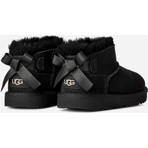Ugg Ultra Mini Bailey Bow Boots - Black - Size 1