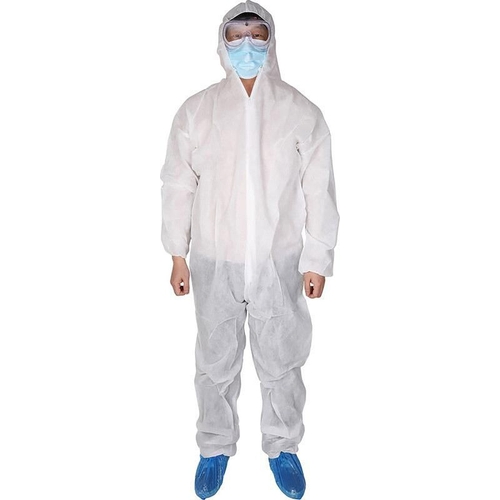 Maverick Disposable Hooded Coverall - Large - White
