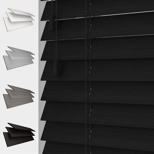 Caecus Venetian Blind - Black - 45cm x 120cm