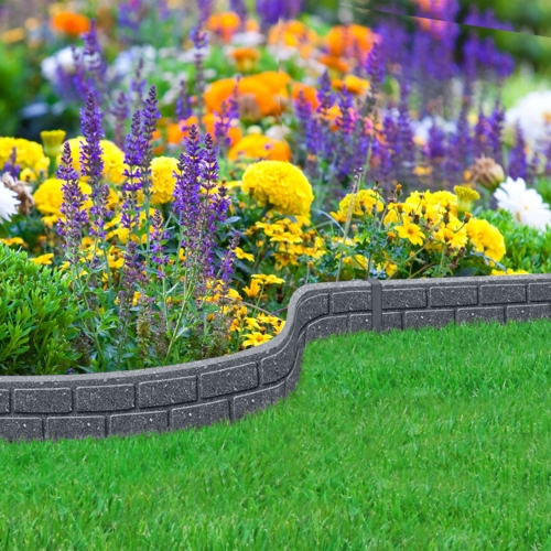 Nicoman Garden Edging Border - Grey - Pack of 1