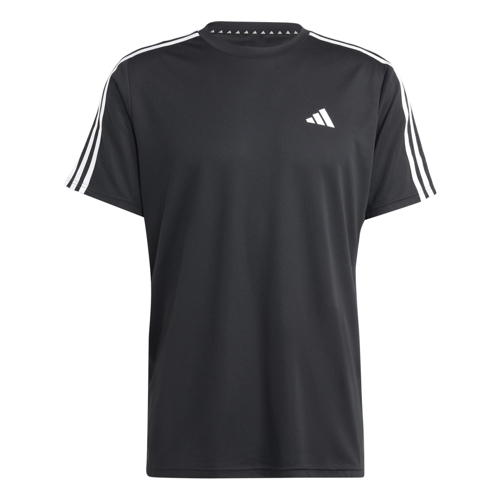 adidas 3 Stripe Essentials Training T-Shirt - Black, XL