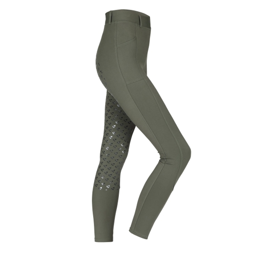 Aubrion Albany Riding Tights - Green - UK 12