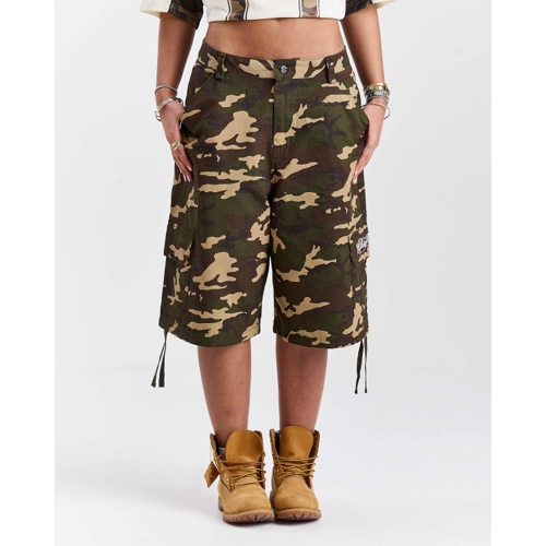 Hoodrich Field Camo Jorts - White - Oversized - S