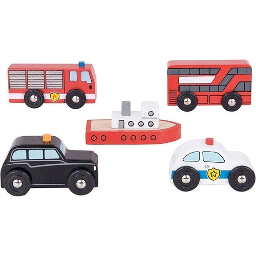 Bigjigs Rail City Vehicles - City Vehicles