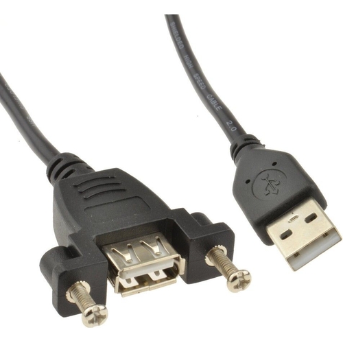kenable USB 2.0 Panel Mount Cable - 15cm