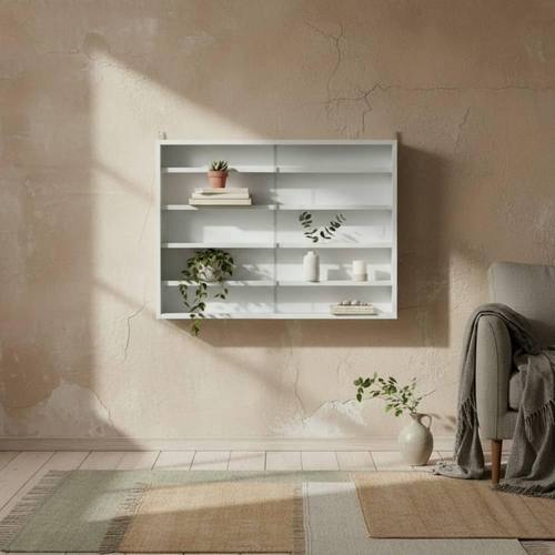 Wyld Haus Ronimo Wall-Mounted Display Cabinet - White