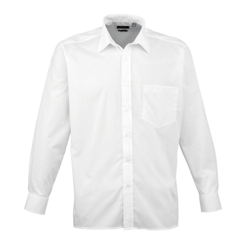 Poplin Long-Sleeved Shirt - Premier - White