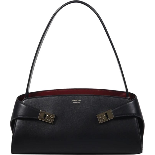 Ferragamo Hug Soft Bicolor Bag - Black