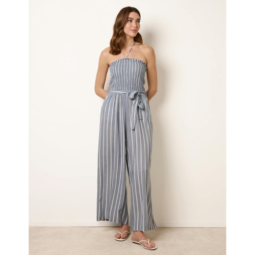 Blue Vanilla Jumpsuit - Blue - Striped