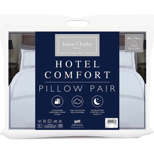 Julian Charles Home Hotel Collection Comfort Pillow Pair - Medium Support