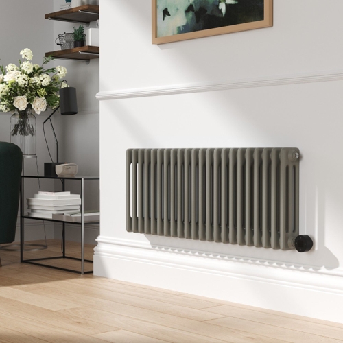 Designer Radiator - Anthracite - Electric - 0.6kW - H600xW590mm